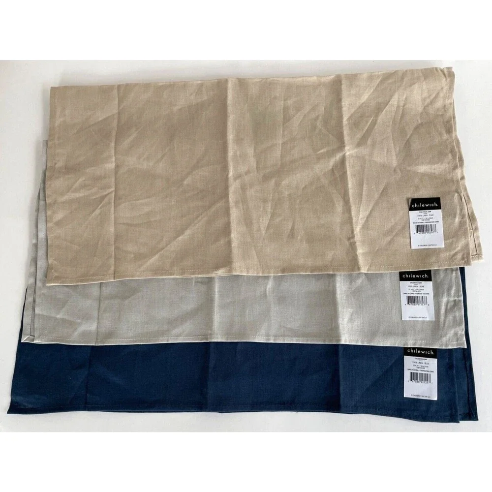 Chilewich Solid Linen Dinner Napkin, Various Colors, 21